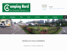 Tablet Screenshot of camping.nord.at